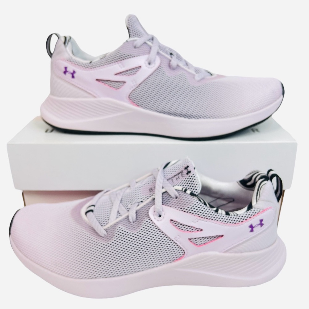 Under Armour UA Charged Breathe TR2 Womens Trainers Running Shoes Pink Size 8.5